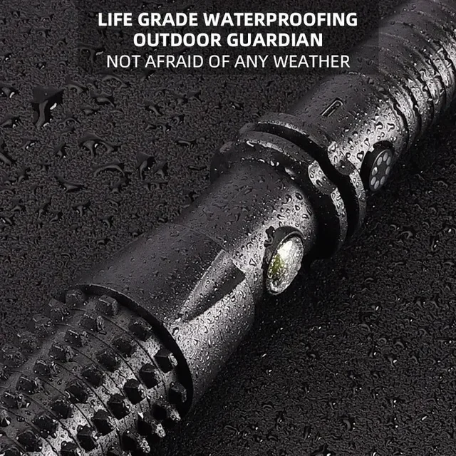 Powerful Wolf Tooth Lamp Rod Strong Light Charging Outdoor Super Bright Multi Functional Vehicle Self Defense Window Patrol 5
