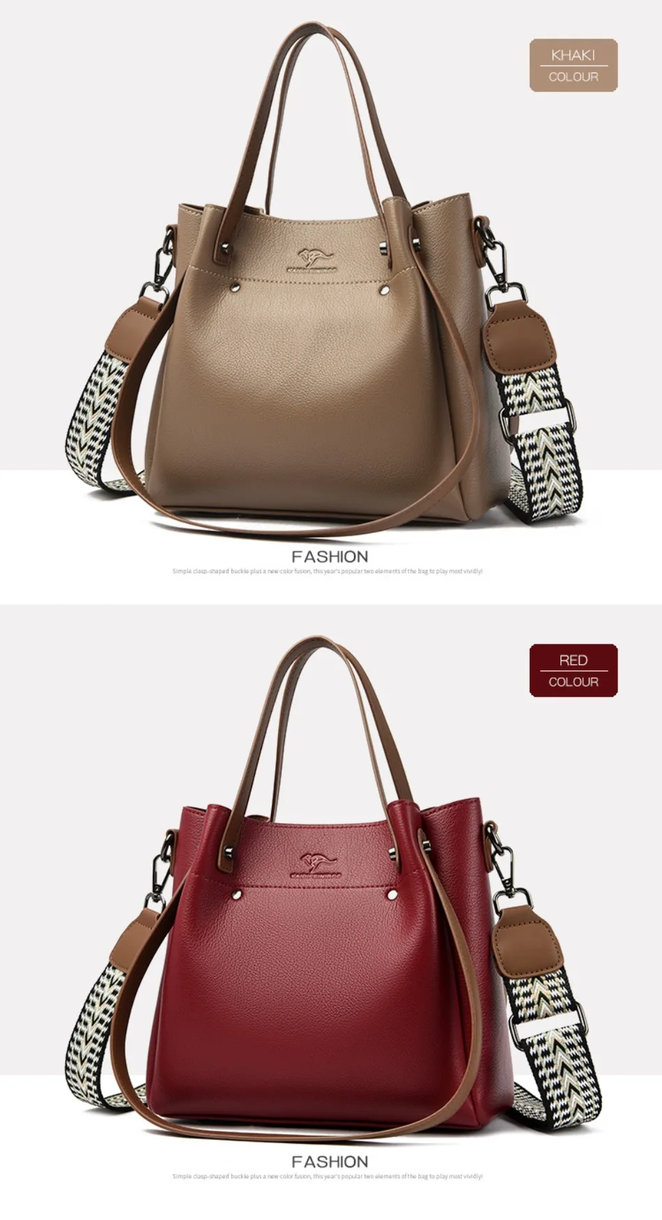 High Quality Leather Shoulder Crossbody Bags for Women Luxury Handbags Women Bag Designer Large Capacity Soft Tote Messenger Bag