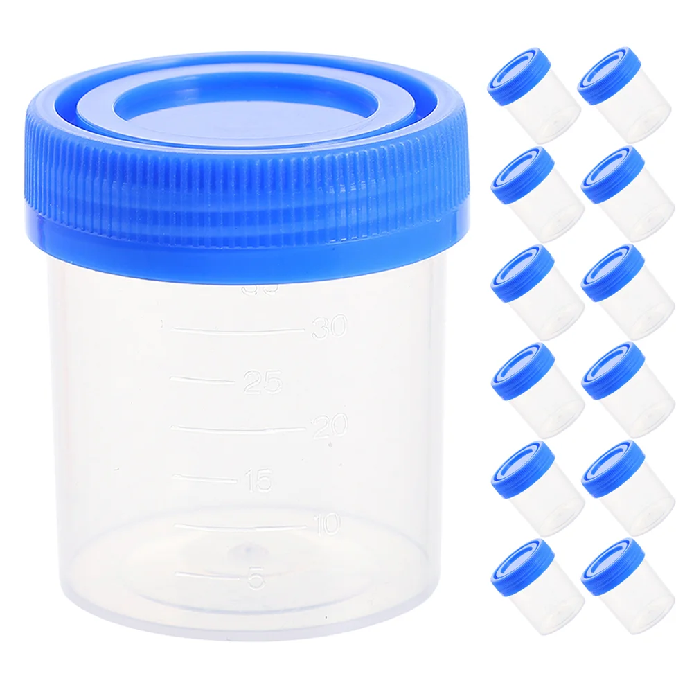 

60ml Screw Urine Cup Specimen Cups for Collection Testing Plastic Sample with Lids