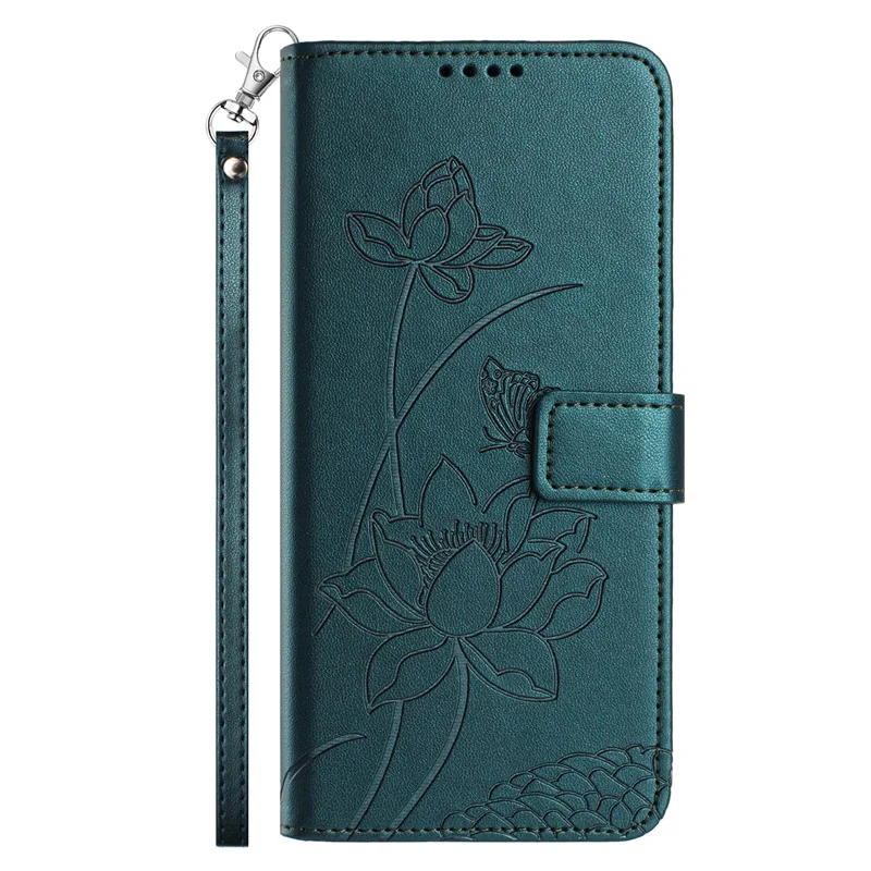 Elegant Flower Leather Flip Case: Magnetic Wallet Cover