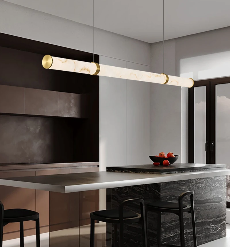 Marble-Pendant-Lamp-Modern-Pendant-Lighting-For-Kitchen-Island-Linear ...