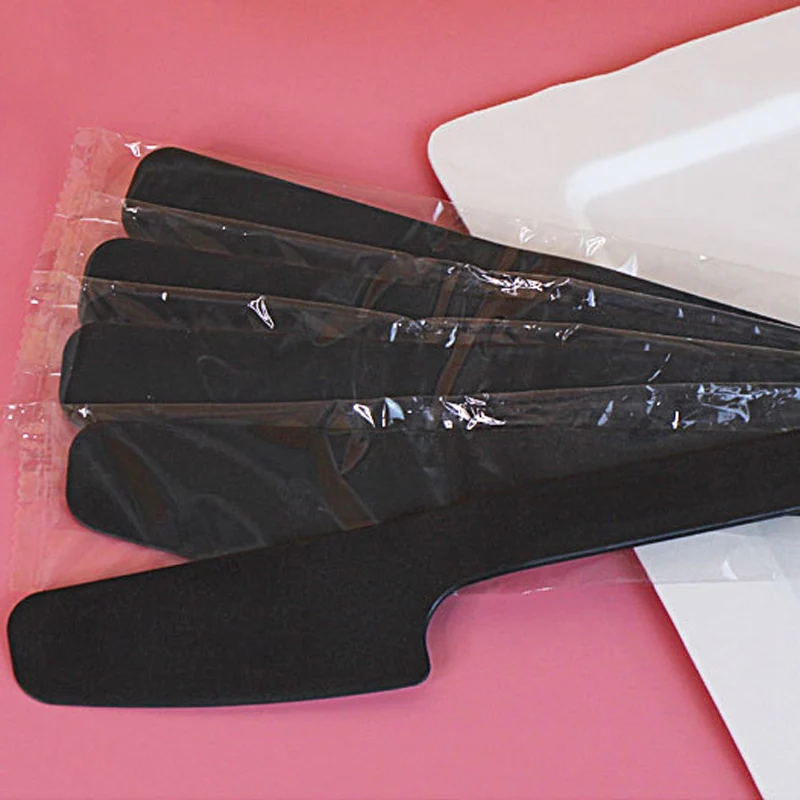 5Pcs/Set Disposable Plastic Knife Independently Packaged Tableware Supplies Dessert Cake Knives Kitchen Birthday Party Gadget