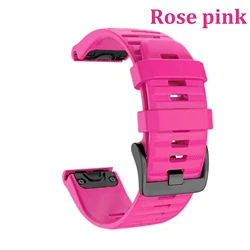 Versatile QuickFit Watchband Replacement - 20mm, 22mm, 26mm Wrist Strap - Garmin Enduro 3 2 (Rose pink)