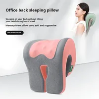 Office Chair Headrest Pillow Head Neck Shoulder Support Cushion Ergonomic Neck Pain Relief Memory Foam Travel Sleeping Pillow