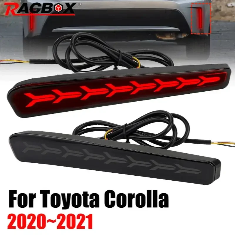 

Для Toyota Corolla Sedan US Version 2020 2021 Светодиодный отражатель заднего бампера задний фонарь стоп-сигнал поворота Автомобильные аксессуары