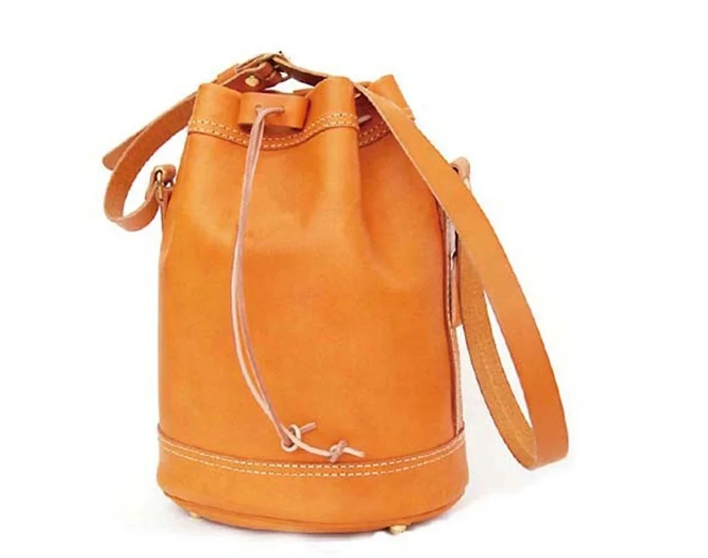 bucket shoulder bag sewing pattern die cutting leather craft template 28x35cm