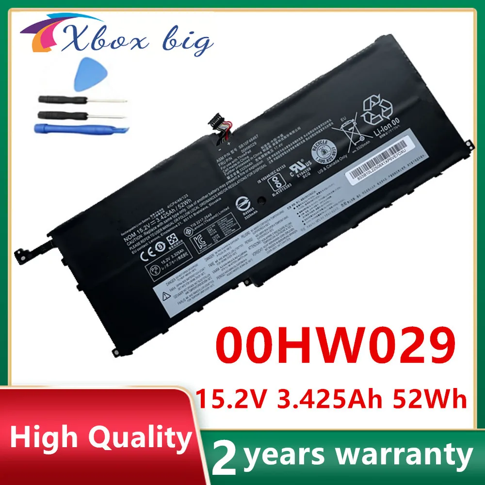 Аккумулятор 01AV439 для ноутбука Lenovo ThinkPad X1 Carbon Gen 4 (2016) Yoga 1st(2016) SB10F46467 00HW029 00HW028 52WH |