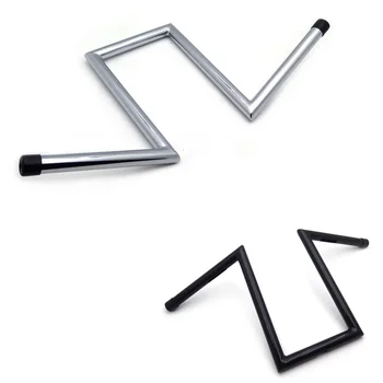 Motorcycle Universal Drag 10-1/2" Rise 1" Ape Hanger Z-Bar Handlebar For Harley Davidson Aftermarket Motorbike Parts