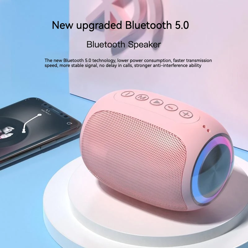 

New Wireless Bluetooth Speaker Powerful Home Small Speaker High Volume Subwoofer Play with Plug-in Card Outdoor Portable Stereo