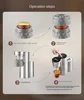 Supor Italian Semi-automatic Coffee Machine Home Small Mini Portable Espresso American Fancy Coffee Road Camp 220V 5