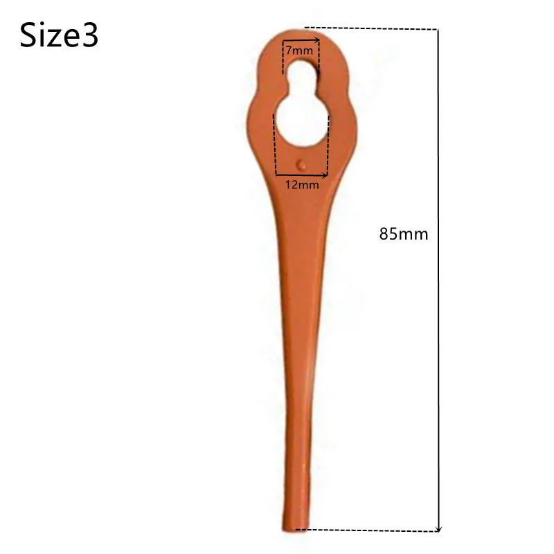 10 Pcs 85/95mm Mower Blades Plastic For Aldi Ferrex FAR 20-1 20V/40V Cordless Grass trimmer Garden Tools Accessories Lawn Mower Blades
