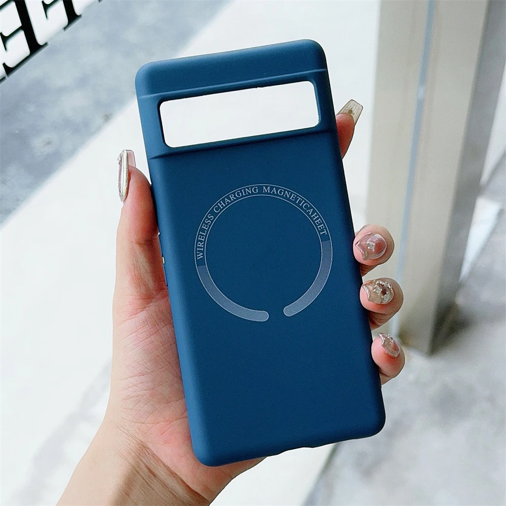 Coque Antidérapante Coque Souple TPU Silicone Pour Google Pixel 6 - Housse Fine, Antidérapante, Rose Foncé - Protection Complète Protection Smartphone Fine
