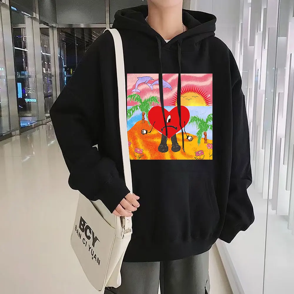 Bad Bunny Hoodies Sweatshirts Men/womens Casual Hoodie Autumn Winter Oversized Hoodies Clothing - Hoodies & Sweatshirts - AliExpress