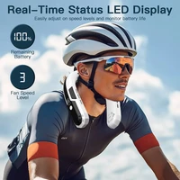 Leaveless Neck Hanging Fan Outdoor Portable Cooling Neck Fan Digital Display Charging Silent Foldable Neck Hanging Fan 5