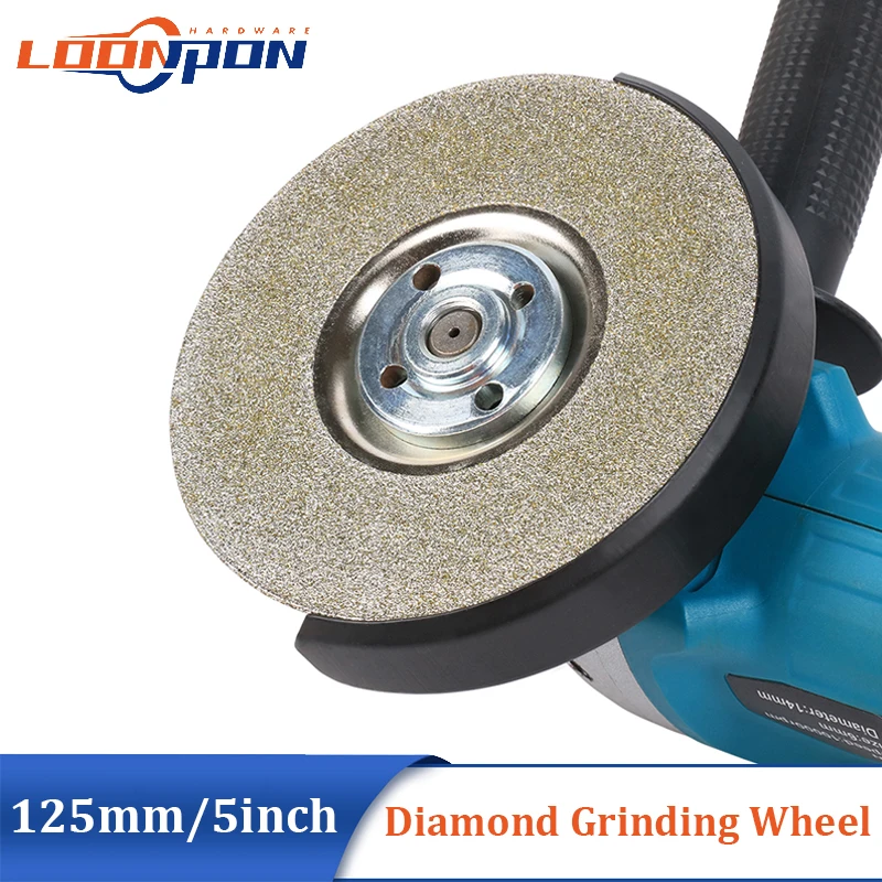 Cutting Disc Grinding Disc Grinding Wheel 125mm Electroplated Diamond Cutting Disc Grinding Wheel Bowl Shape Discs for Glass Ceramic Jade 46Grit/150Grit