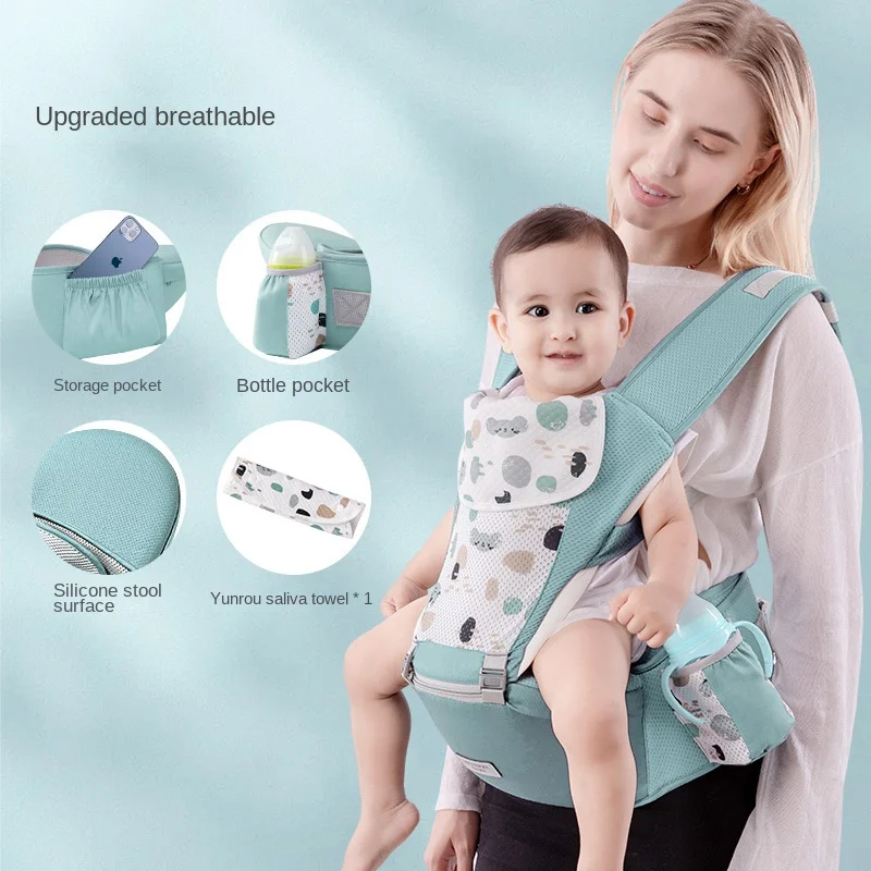 

Ergonomic Baby Carrier Portable Infant Kid Hip Seat Waist Stool Sling Front Facing Kangaroo Baby Wrap Carrier For Baby Gear