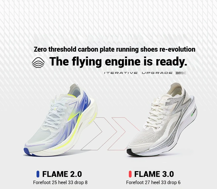 361 Degrees FLAME 3.0 Running Shoes - Carbon Plate Technology