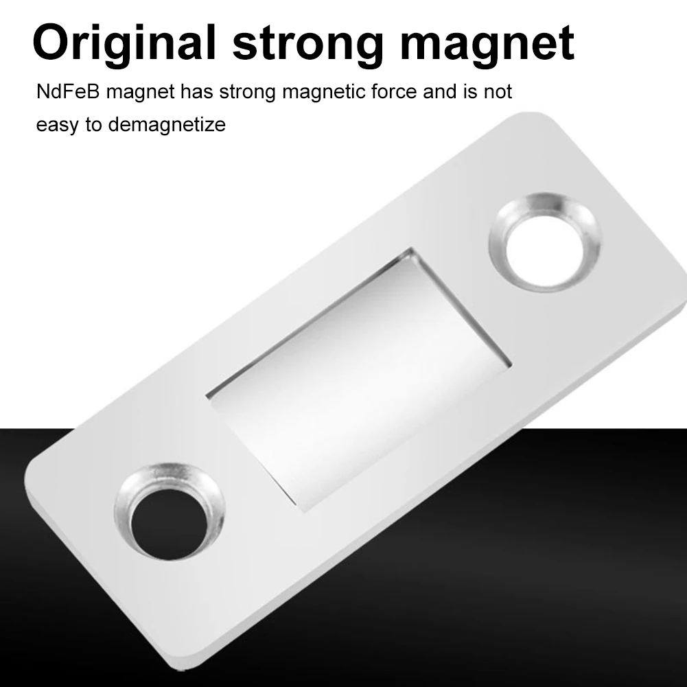 Magnetic Door Catch Ultra-thin Cabinet Magnets Closer Furniture Strong Magnetic Suction with Adhesive Tape for Cupboard
