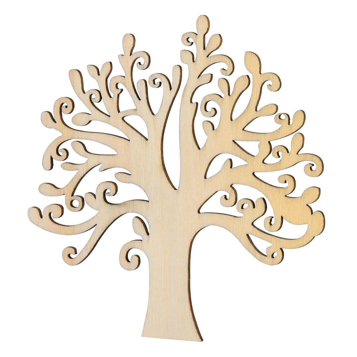 

WINOMO Blank Wooden Tree Embellishments Wooden tree decoration crafts for DIY Crafts Embellishments (Wood Color)