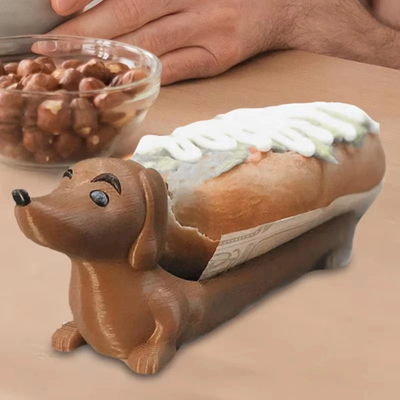 Hot Dog Dachshund Tray Funny Snack Dinner Tray Holder Hot Dog Holder For Home Family Gatherings Parties Restaurants 4