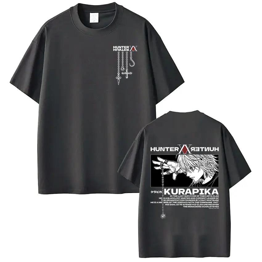 Japanese Anime Kurapika Graphic Oversized Streetwear T-Shirt