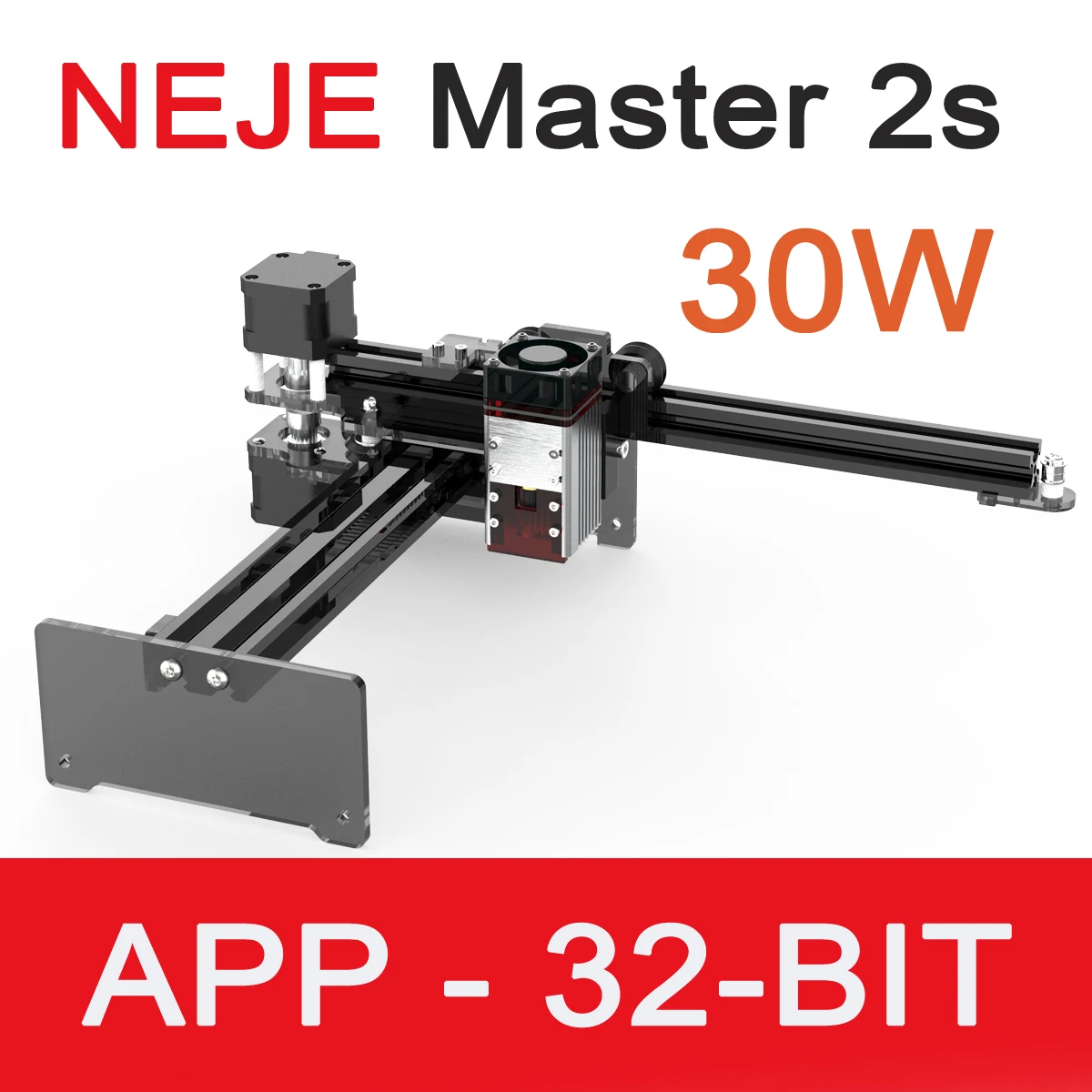 NEJE Master 2S 4060 Series 30W Zoom 2-in-1 Laser Engraving/Cutting Machine-Support Wireless APP Operation/32-bit MCU compact hd cctv lens 5 0mp c mount 6mm lens manual iris machine vision lens 1 1 8 f2 0 manual focus zoom its camera lens fa