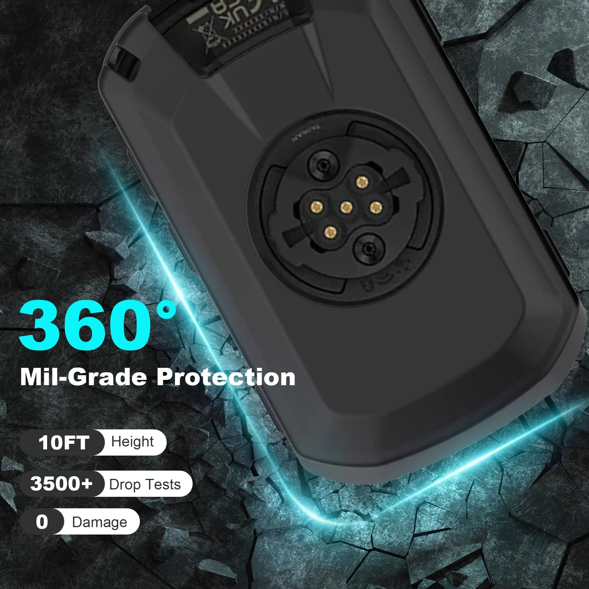Premium Tempered Glass Screen Protector with Silicone Case for Bike Computer Stopwatch
