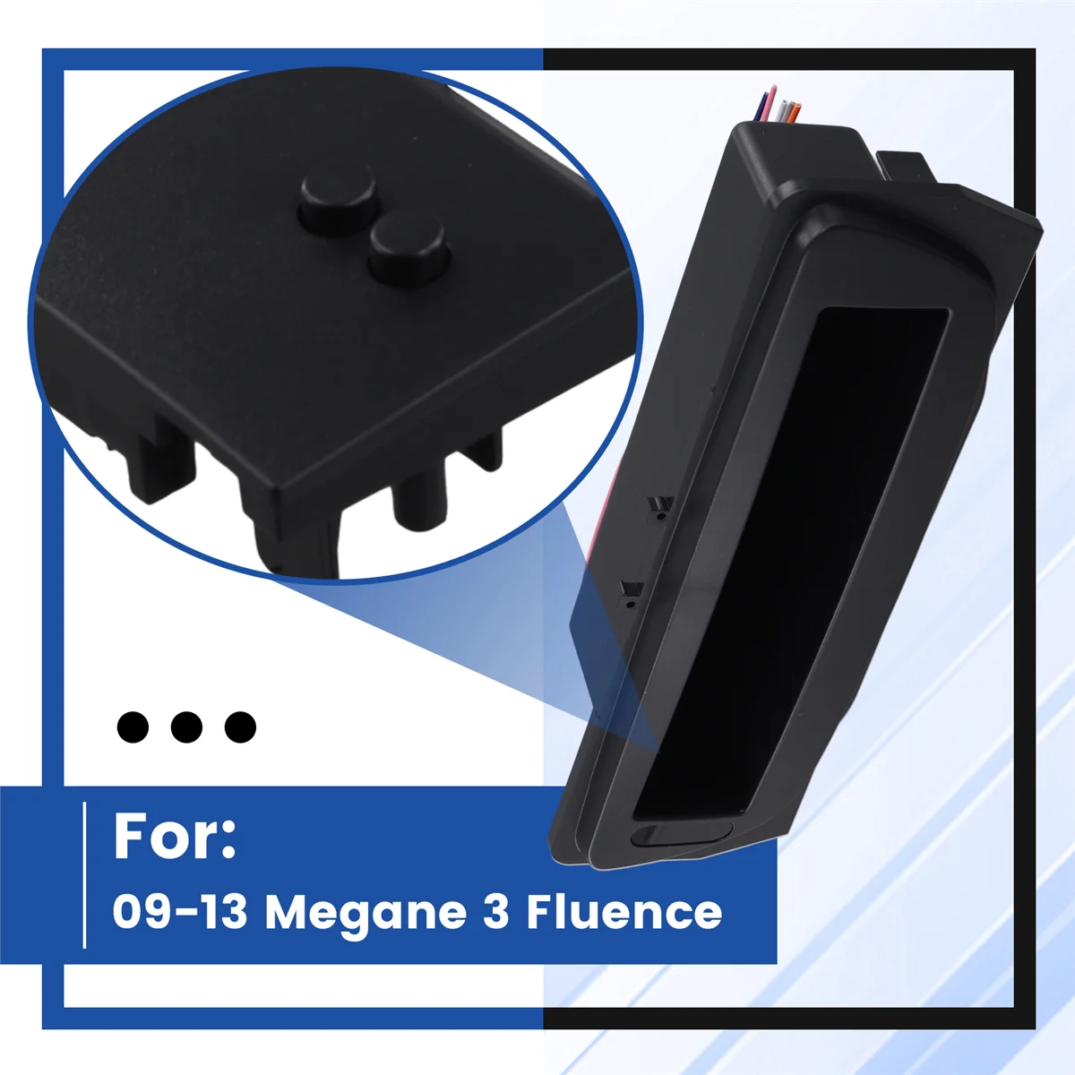 Car Frame Fascia Storage Box Lower Screen Frame Panel Radio Panel for Renault Megane 3 Fluence 2009-2013