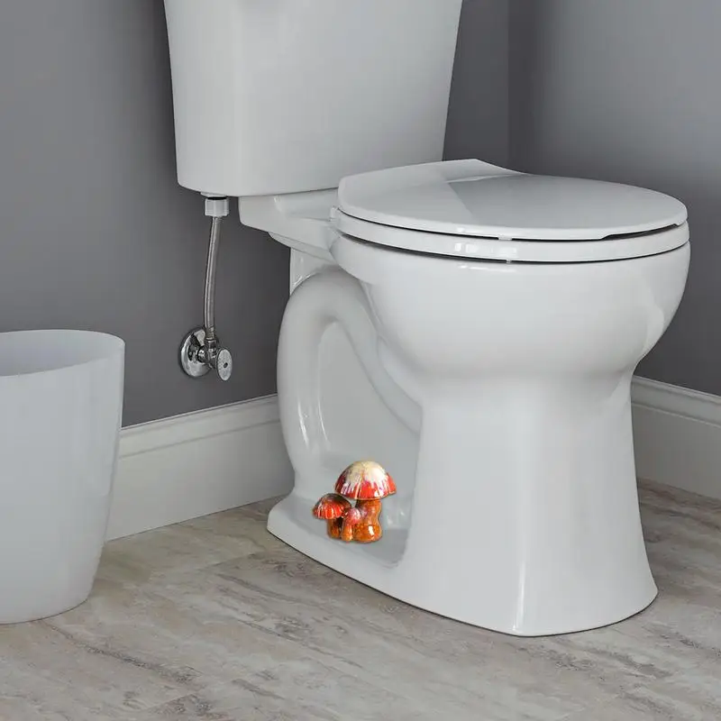 Mushroom Toilet Bolt Covers 2pcs Cute Mushroom Covers Toilet Bathroom Decor Mushroom Figurines Decor Cute Mushroom Covers Toilet