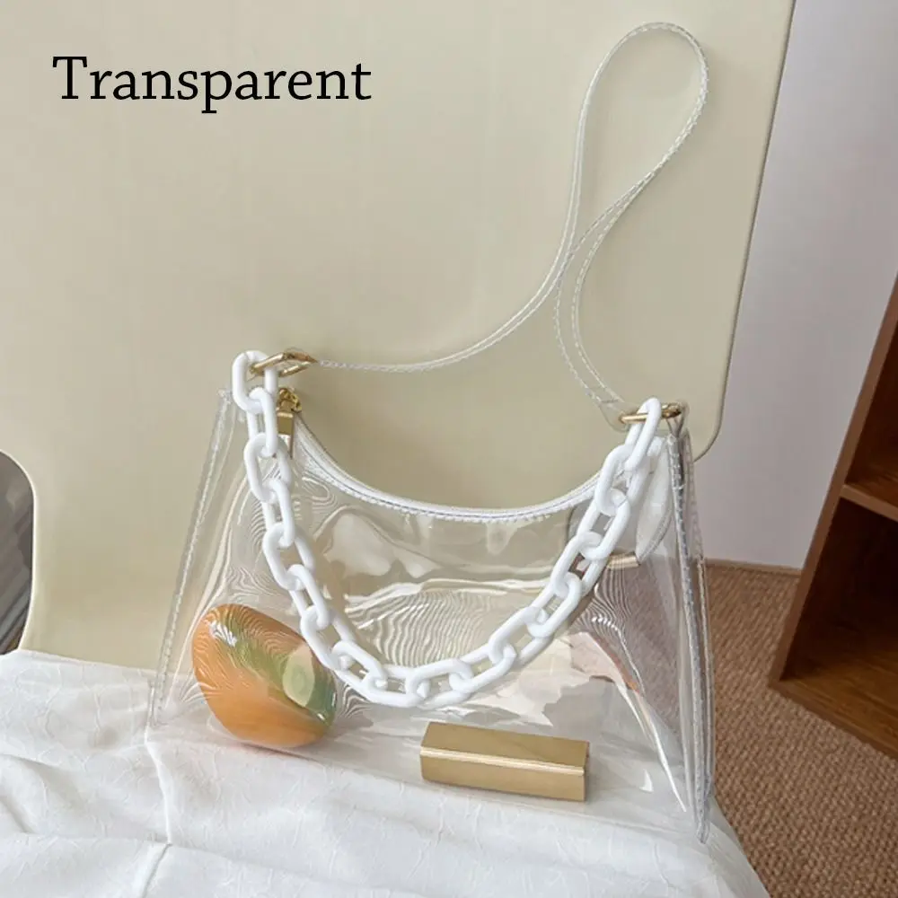 Summer Casual Jelly Shoulder Bag - Chic Underarm Purse Handbag