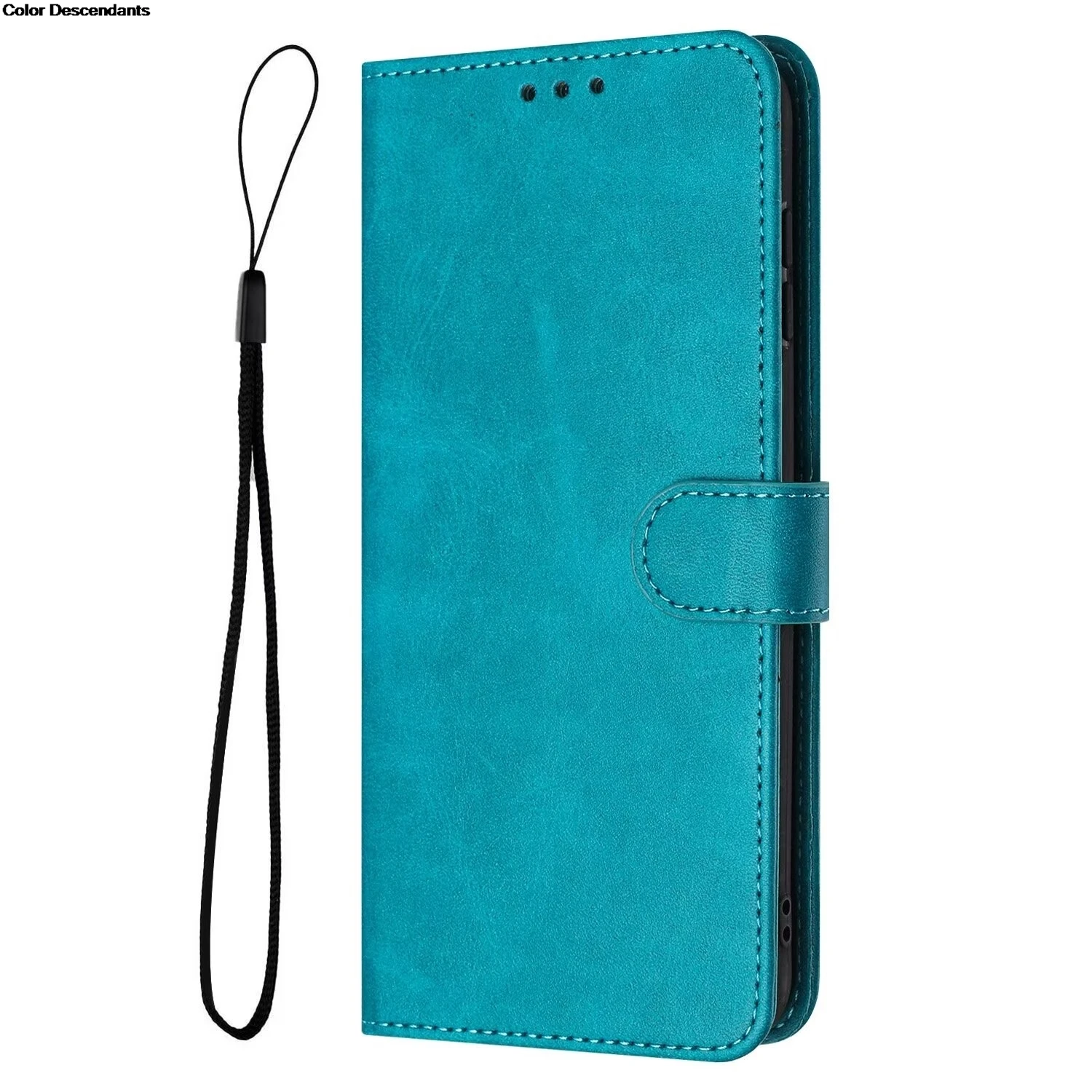 Soft TPU Leather Wallet Flip Phone Case with Card Slot