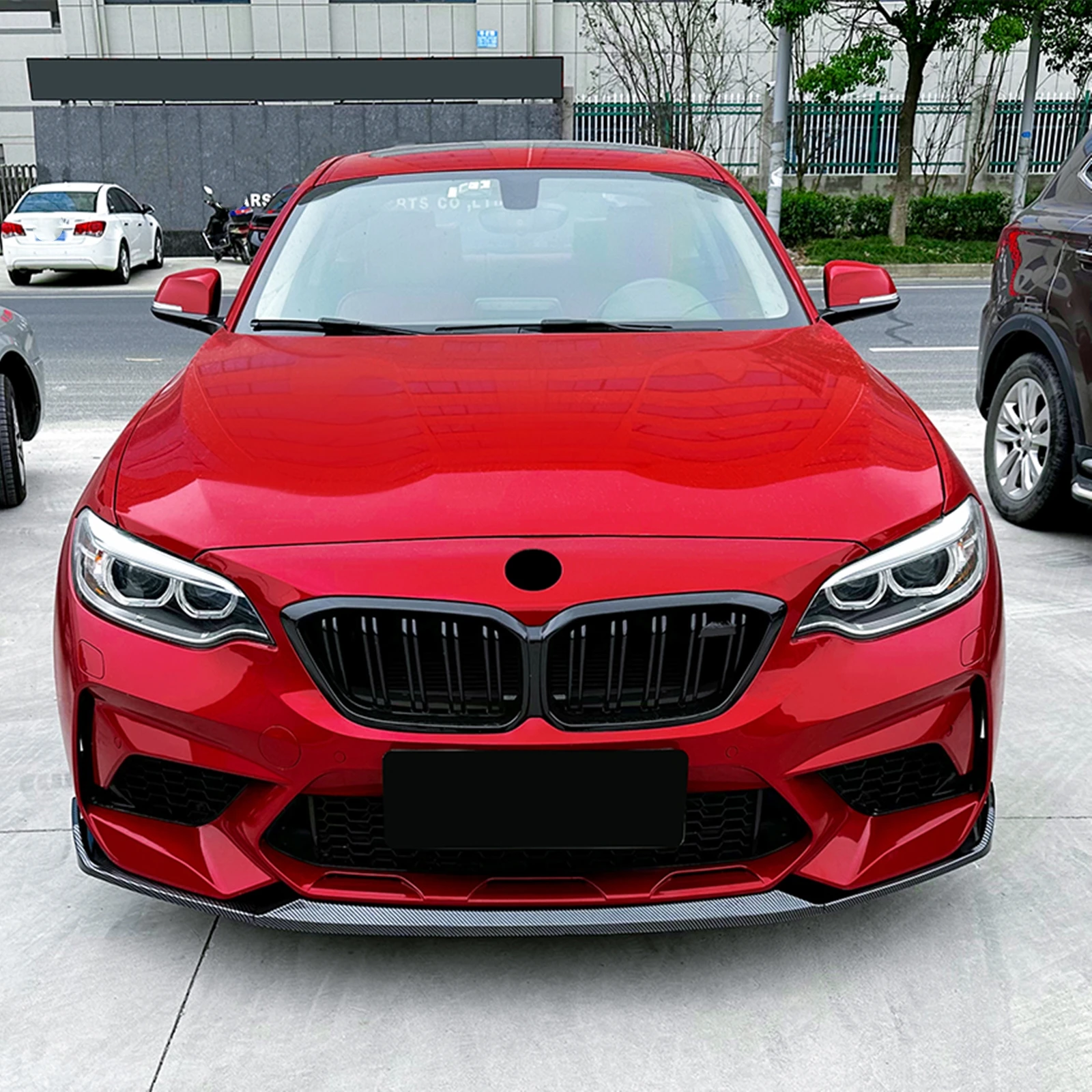 BMW 2 시리즈 F87 M2 쿠페 2016-2021 프론트 범퍼 스포일러 립 세퍼레이터 스플리터 프로텍터