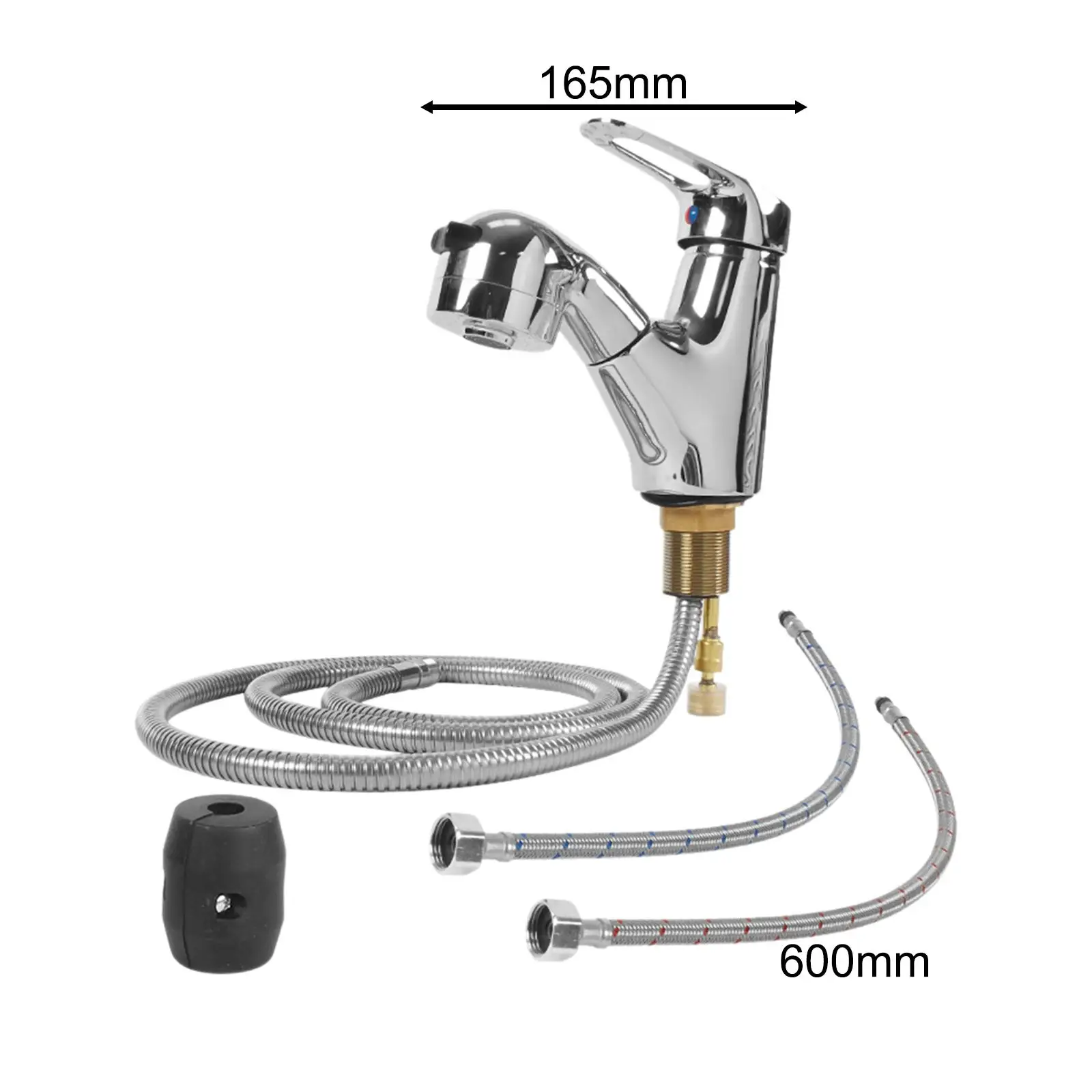 RV 욕실 수도꼭지, 사용하기 쉬운 샤워 스프레이 실버, 모터홈 Rvs