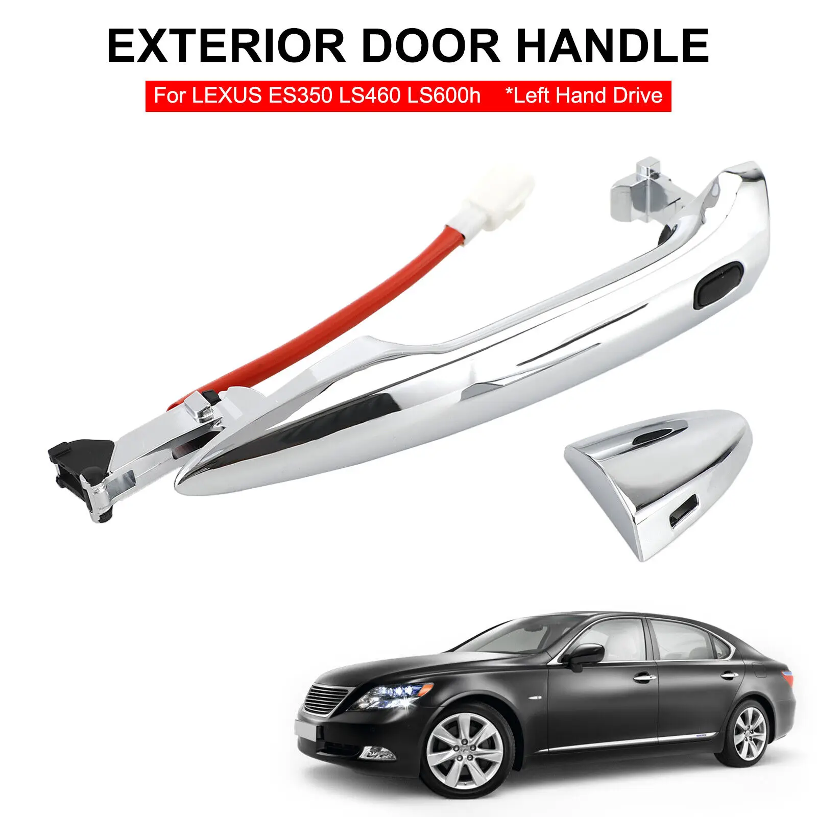 

Front Left Exterior Door Handle 69220-33060 For LEXH2 ES350 LS460 LS600h H2
