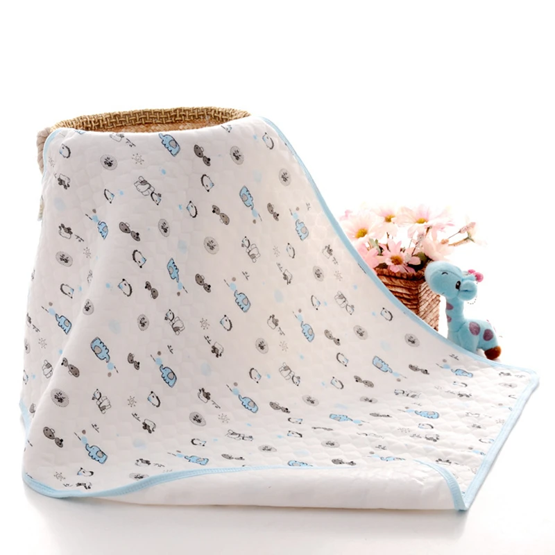 Wasoyoli Baby Bamboo Changing Pads 105* 70cm Newborn Baby Portable Reusable Changing Pad Infant Bedding Waterproof Mat Play Mat