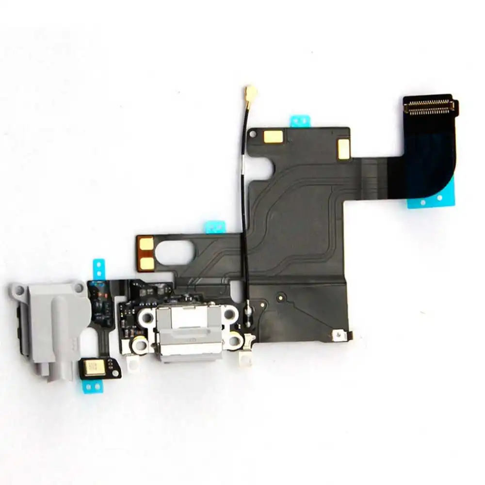 OcioDual Charge Dock Connector Flex для iPhone 6 4 7 "микрофон Audio Jack Black наушники микрофонный кабель