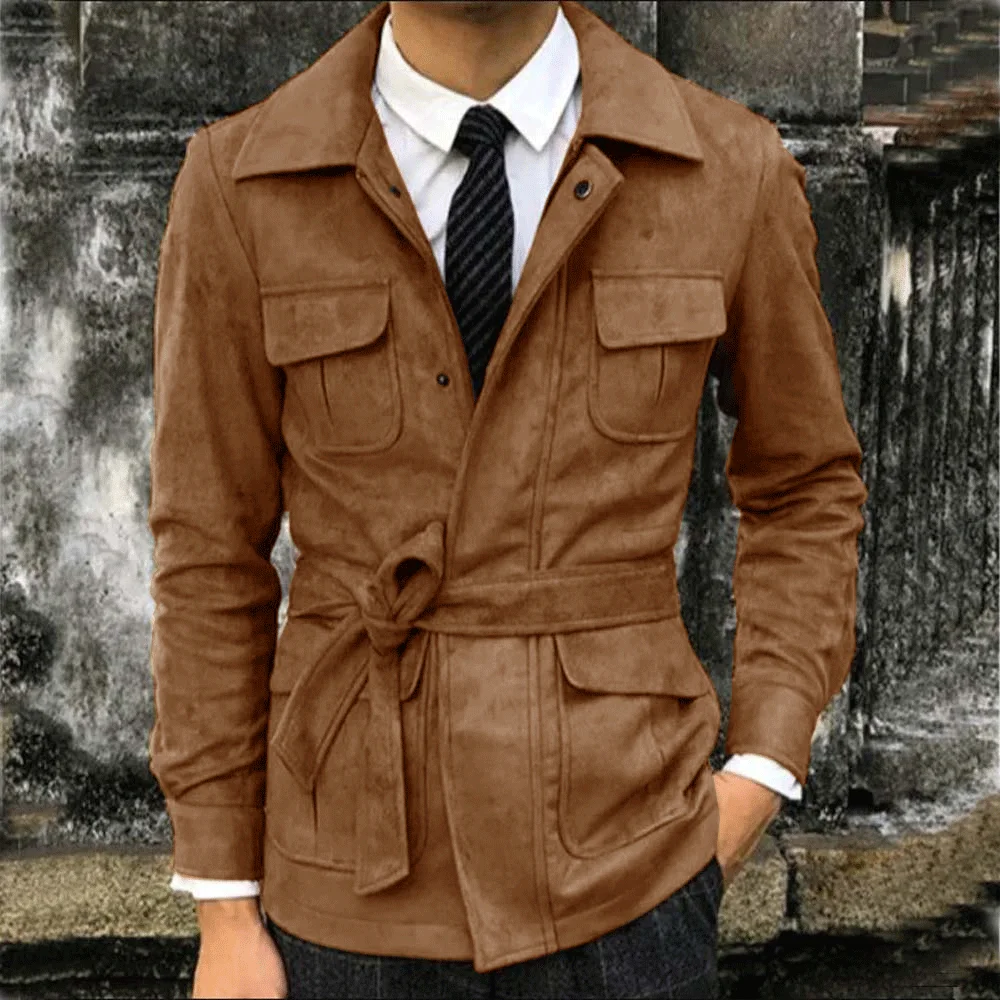 Men's Suede Pocket Slim Fit Center Racing Windbreaker Alonso Parkas Y2k Duvets Down Jackets for Mans Male Coat Man men suits jackets