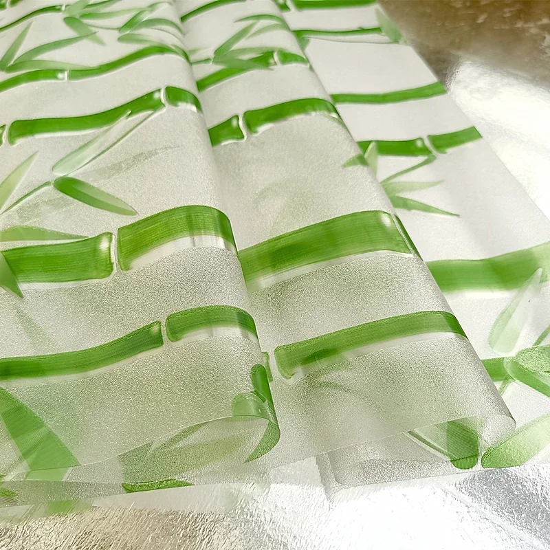3D Bamboo Electrostatic Glass Film Frosted Window Sticker Transparent Opaque Living Room Bathroom window film window privacy film window sticker