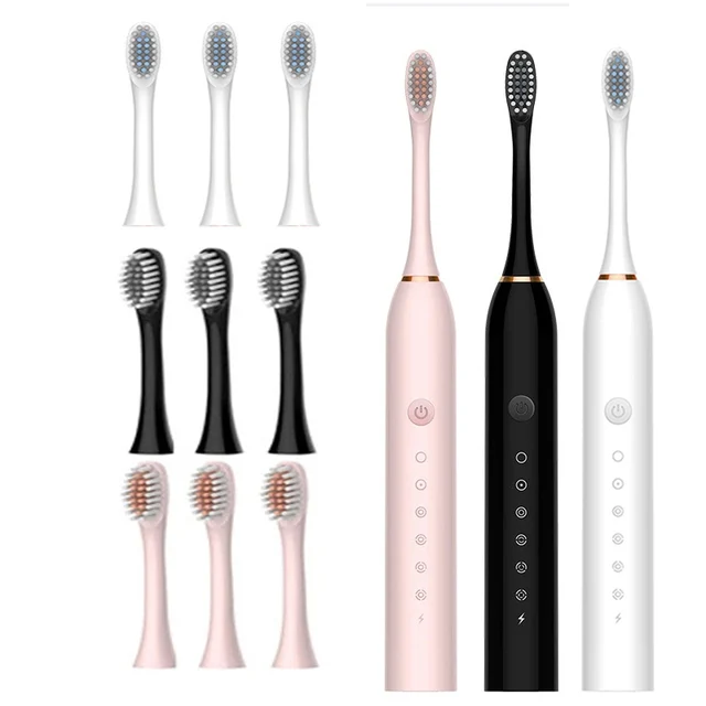 Sonic Electric Toothbrush IPX7 Waterproof Oral Care Whitening Tooth Brush Rechargeable Automatic Adult Powerful Smart Toothbrush 6