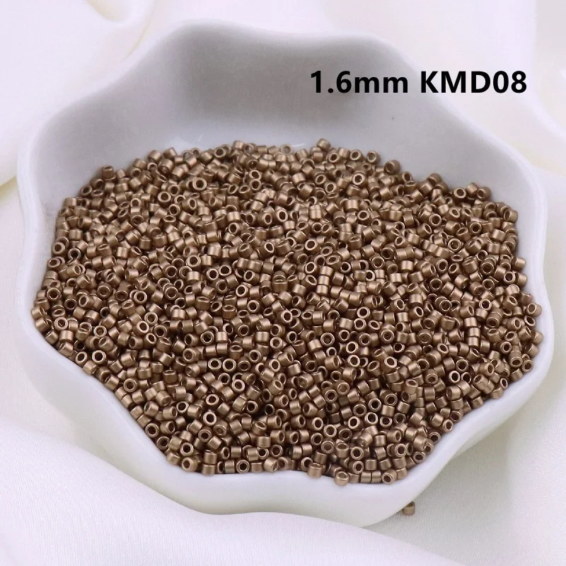 고품질 1.6mm 변색없는 무광 메탈릭 유리 구슬, 수제 DIY 구슬, 루즈 비즈