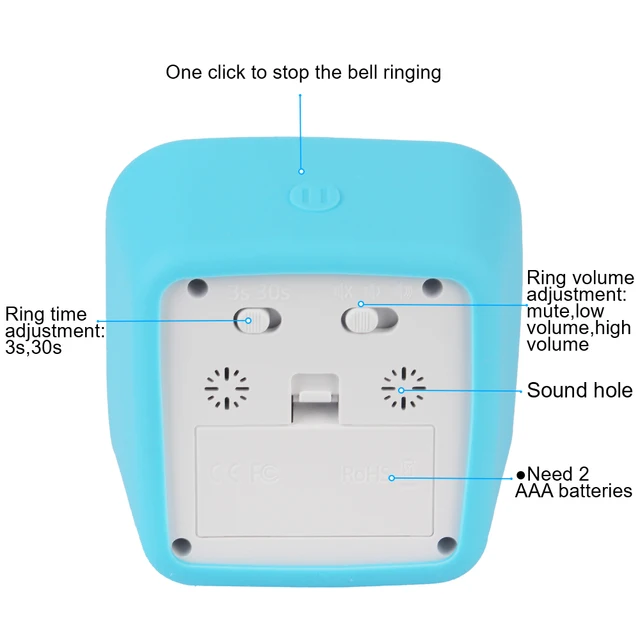 60 Minute Visual Timer Silent Mode Time Management Tool with Night Light Countdown Timer Kids Alarm Clock with Protective Case 5