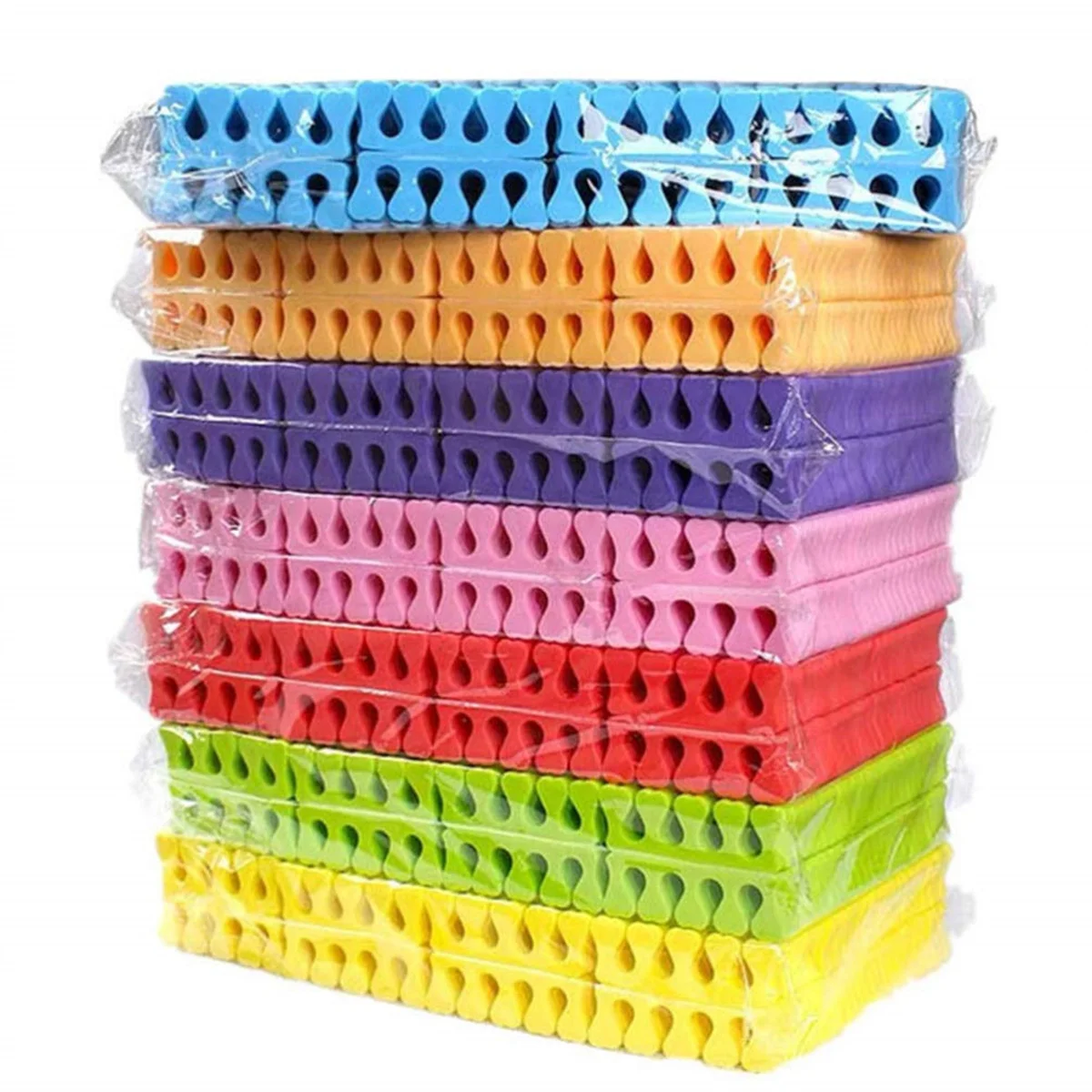 100pcs/50pairs sponge toe finger separator manicure set Toe splitte for nail polish enhancement painting and polishing tools