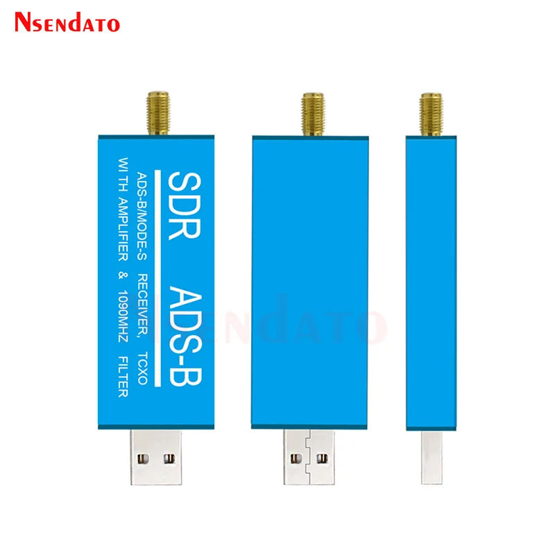 ADS-B Mode-S USB2.0 TV Tuner Stick With SDR TCXO RTL2832U Amplifier 1090MHZ Sam Band Pass Filter Radio SDR TV Scanner Receiver