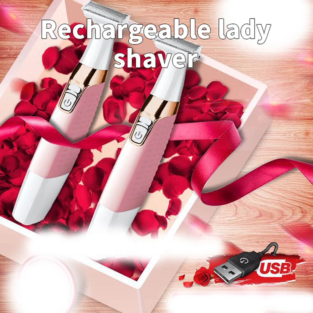 

KEMEI 4 In 1 Lady Bikini Shaver KM-1900 Shaver USB Charging Squeeze Tooth Blade