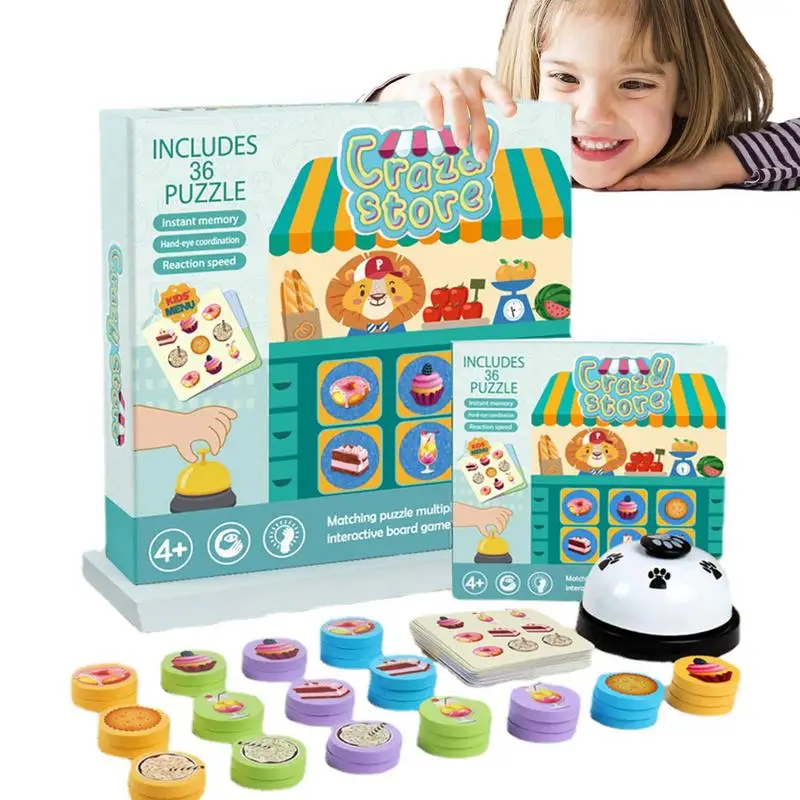 

Matching Memory Game For Kids Educational Preschool Learning Fine Motor Skills Toys For Toddler Interactive Food Board Games