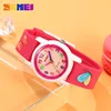 SKMEI Shockproof Cute Cartoon Animal Pattern 5Bar Waterproof Kids Quartz Wristwatches For Boys Girls Simple Clock Children Watch