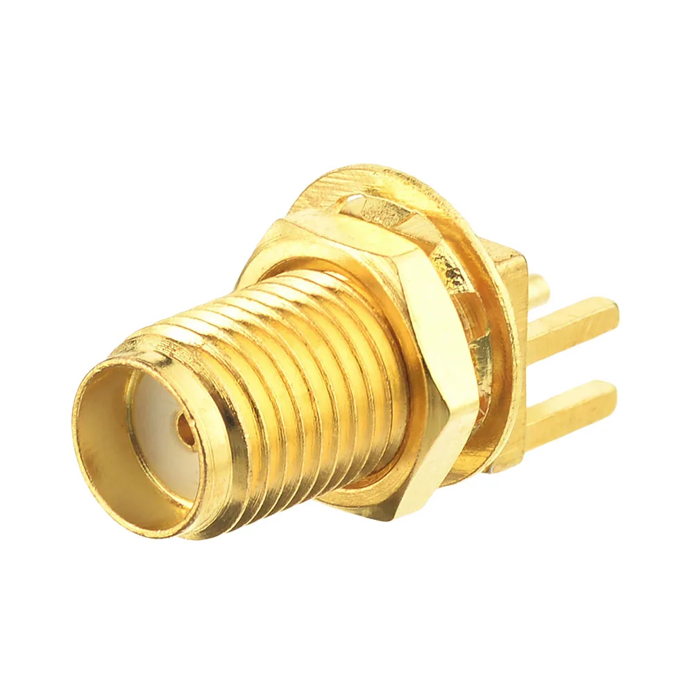 Female SMA RF Coaxial Connector End Launch PCB Mount