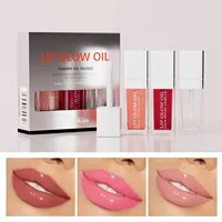 Crystal Jelly Moisturizing Lip Oil Set Plumping Lip Gloss Makeup Sexy Plump Lip Glow Oil Tinted Lip Plumper Set 5