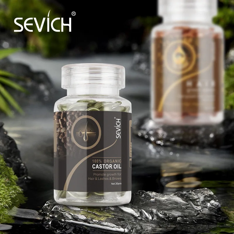 

Sevich Hair Growth Kit 2PCS/SET Organic Ginger Hair Oil Capsule for Hair Prevent Hair Loss Treatment Damaged Hair Repair Capsule