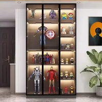 Glass Cellar Wine Cabinets Rack Showcase Storage Wall Wine Cabinet Living Room Fridge Vitrinas De Vidrio Indoor Bar Furniture 5